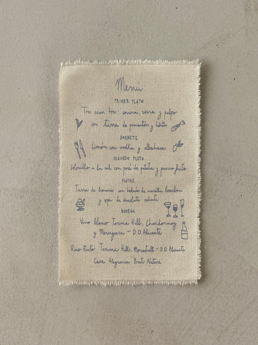 MINUTA REVELADA ALGODÓN