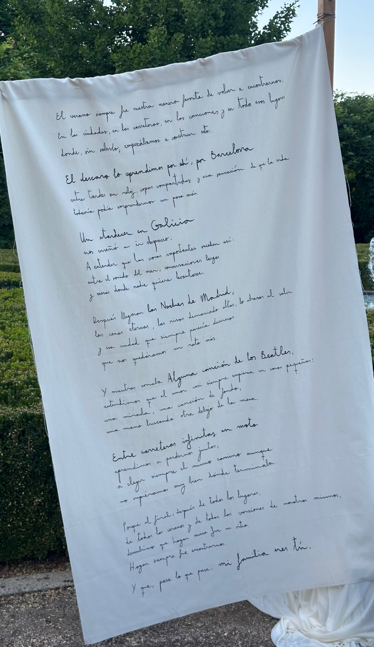 CARTEL BIENVENIDA ALGODÓN REVELADO