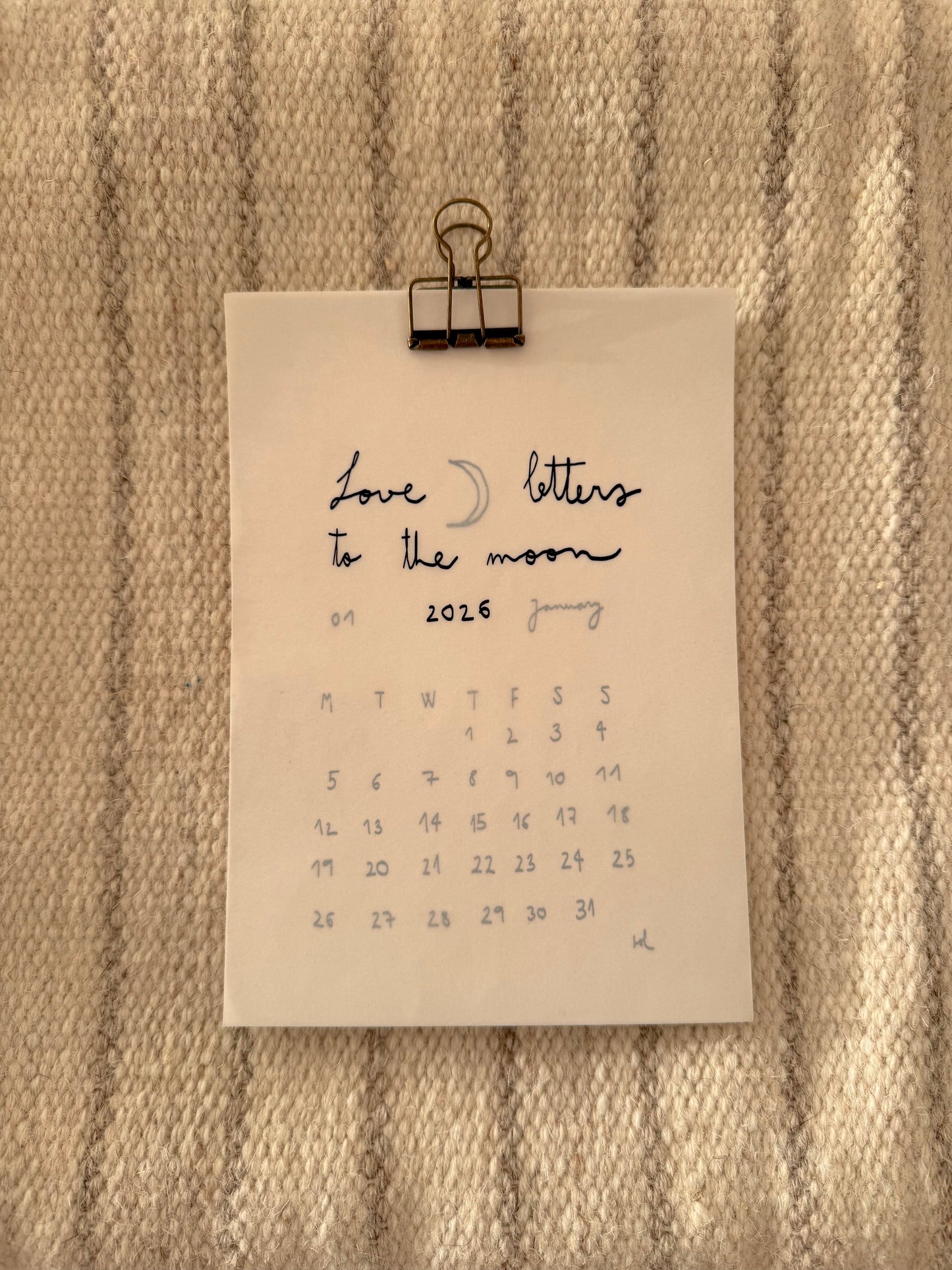 CALENDARIO PAPEL 2026