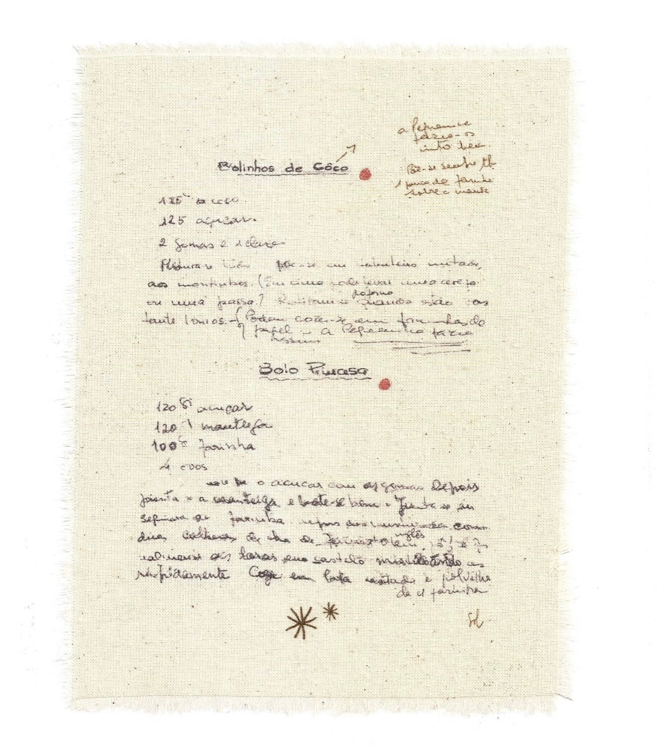 RECUERDO SOBRE ALGODÓN / Carta